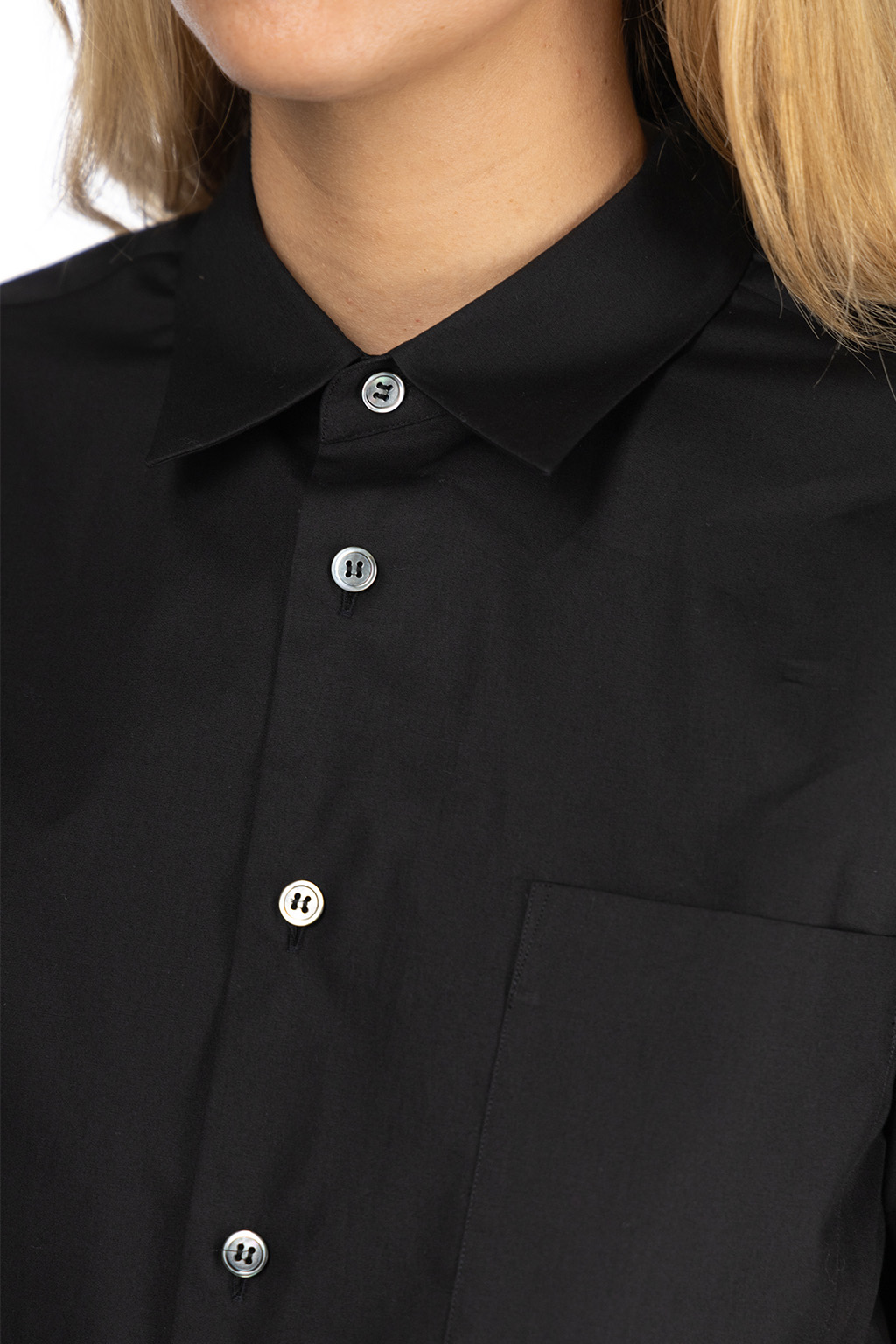 Comme Des Garcons TAO - Cotton Broad SS Blouse - Black