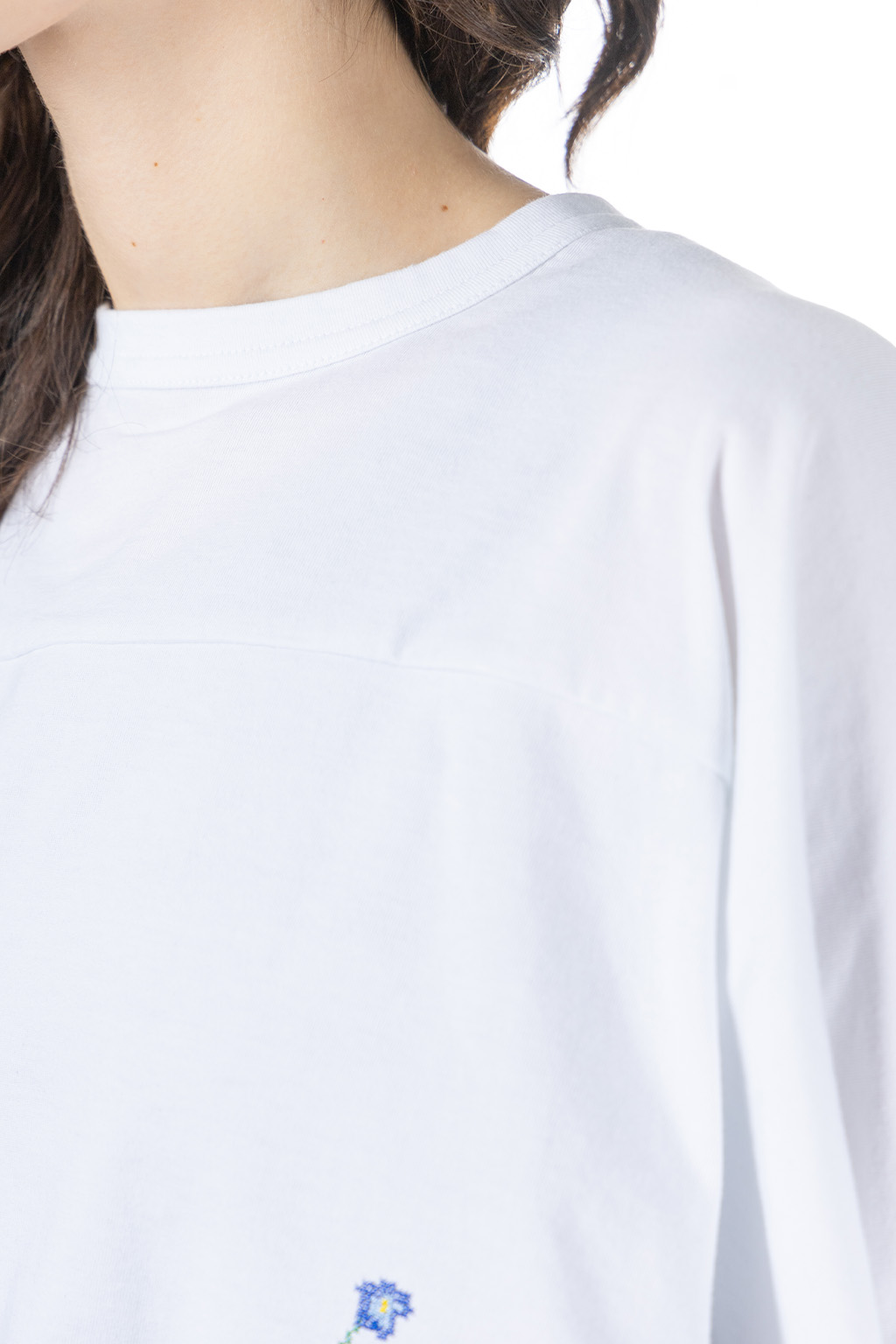 Comme Des Garcons TAO - Cotton Embroidery Top - White