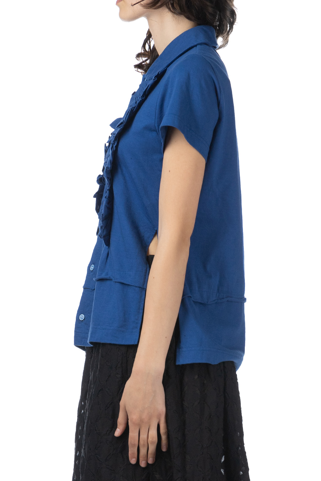 Comme Des Garcons TAO - Cotton Jersey x Cotton Cloth Shirt - Blue