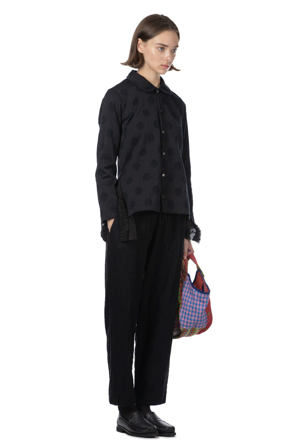 Comme Des Garcons TAO - Cotton Polyester Jacquard x Cotton Cloth Shirt