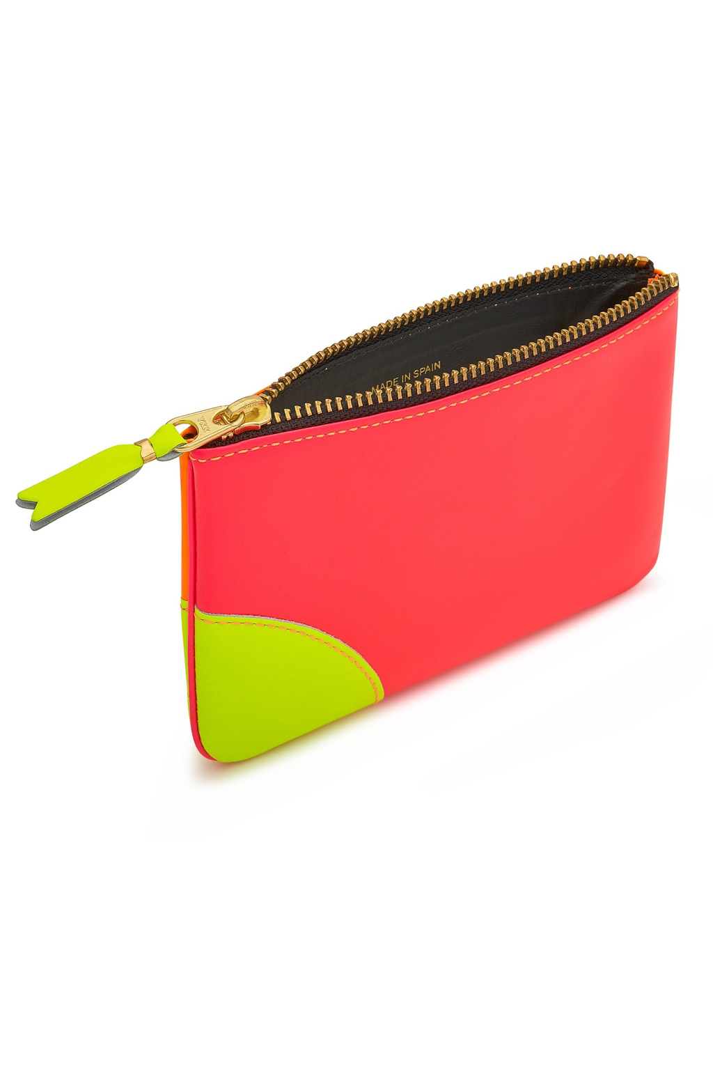 Comme Des Garcons Wallets Super Fluo Zip Pouch - Light Orange Pink