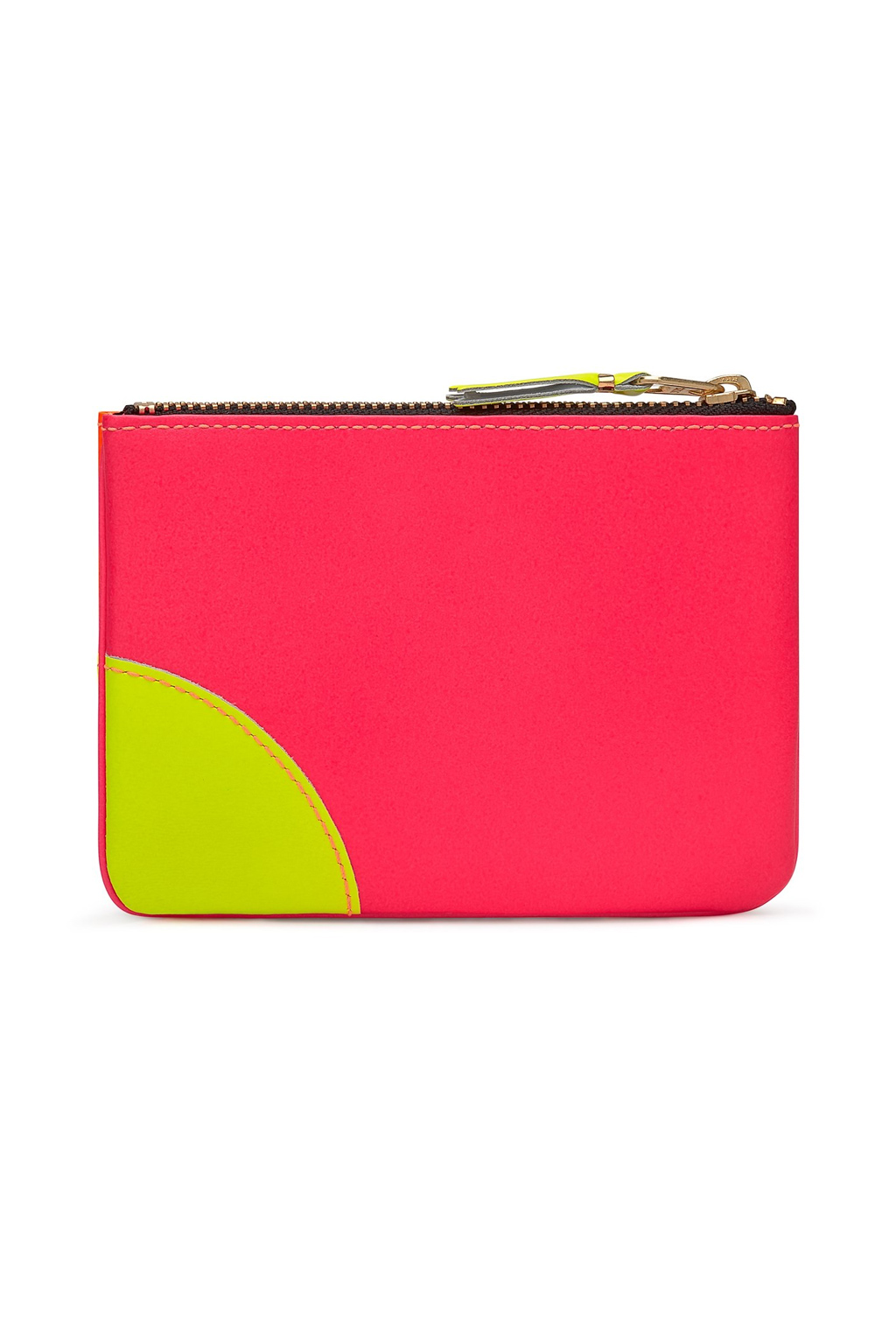 Comme Des Garcons Wallets Super Fluo Zip Pouch - Light Orange Pink