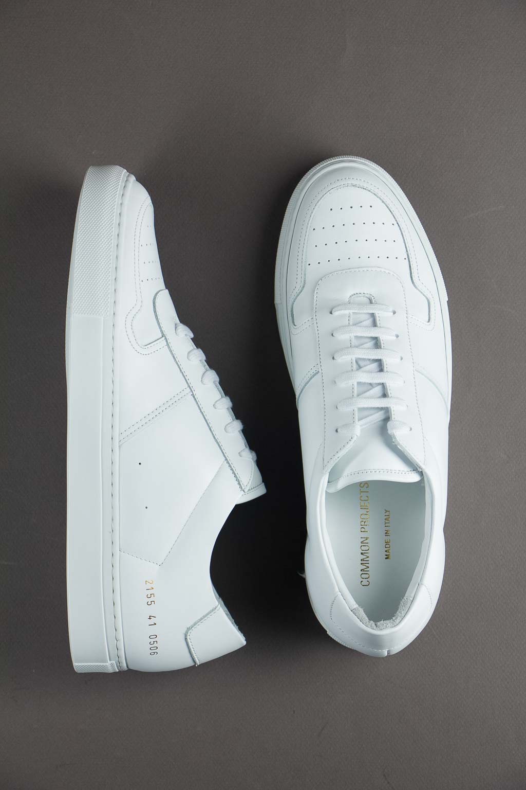 Common Projects Bball Low in Leather - White