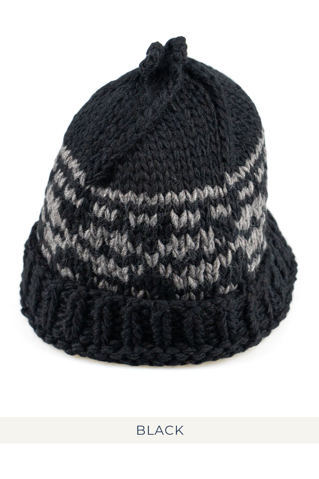 Decho HAND KNIT CAP in 3 Color Choices