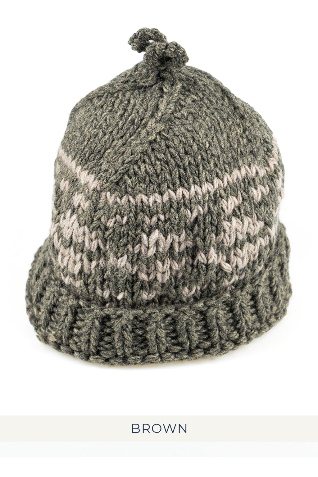 Decho HAND KNIT CAP in 3 Color Choices