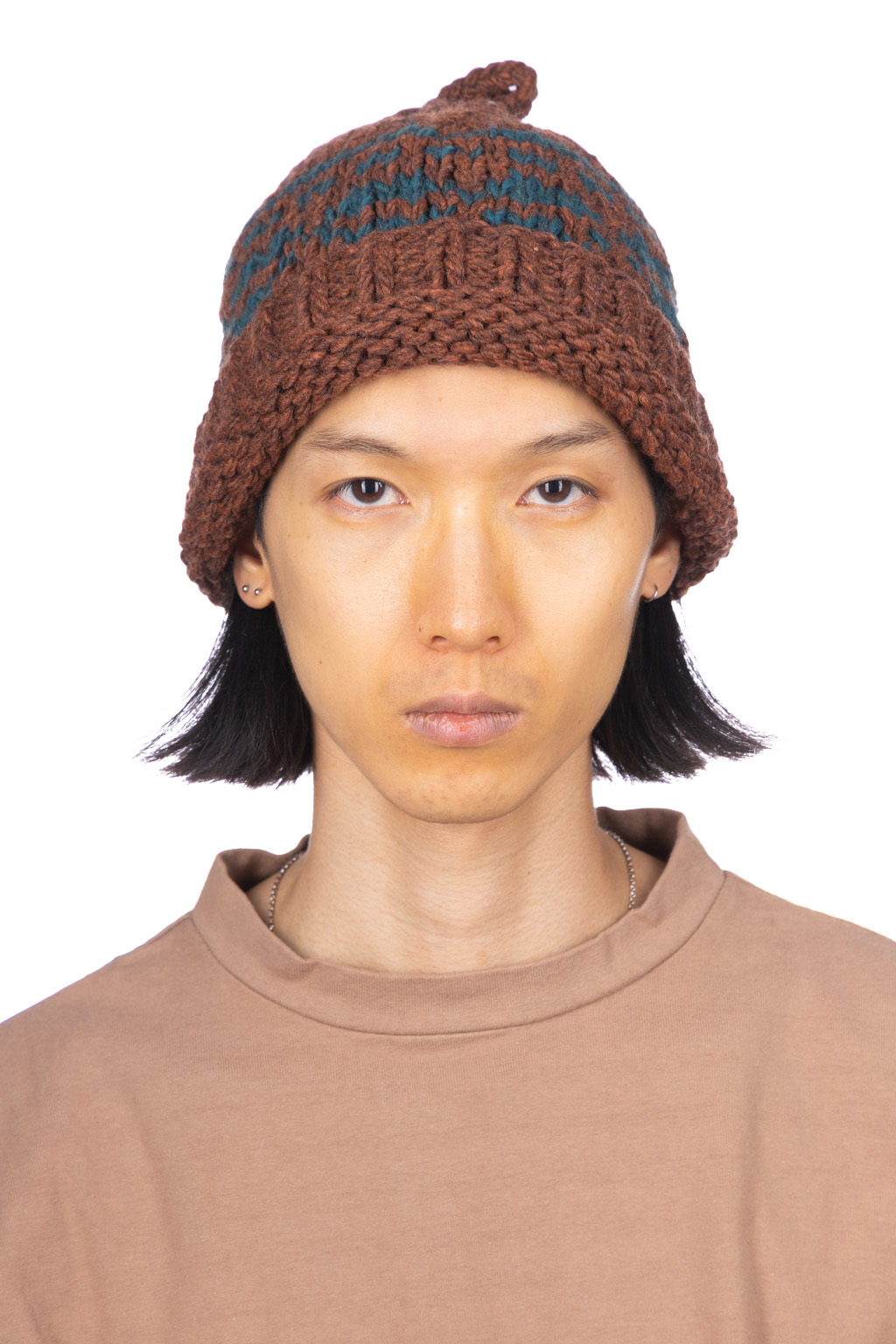 Decho HAND KNIT CAP in 3 Color Choices