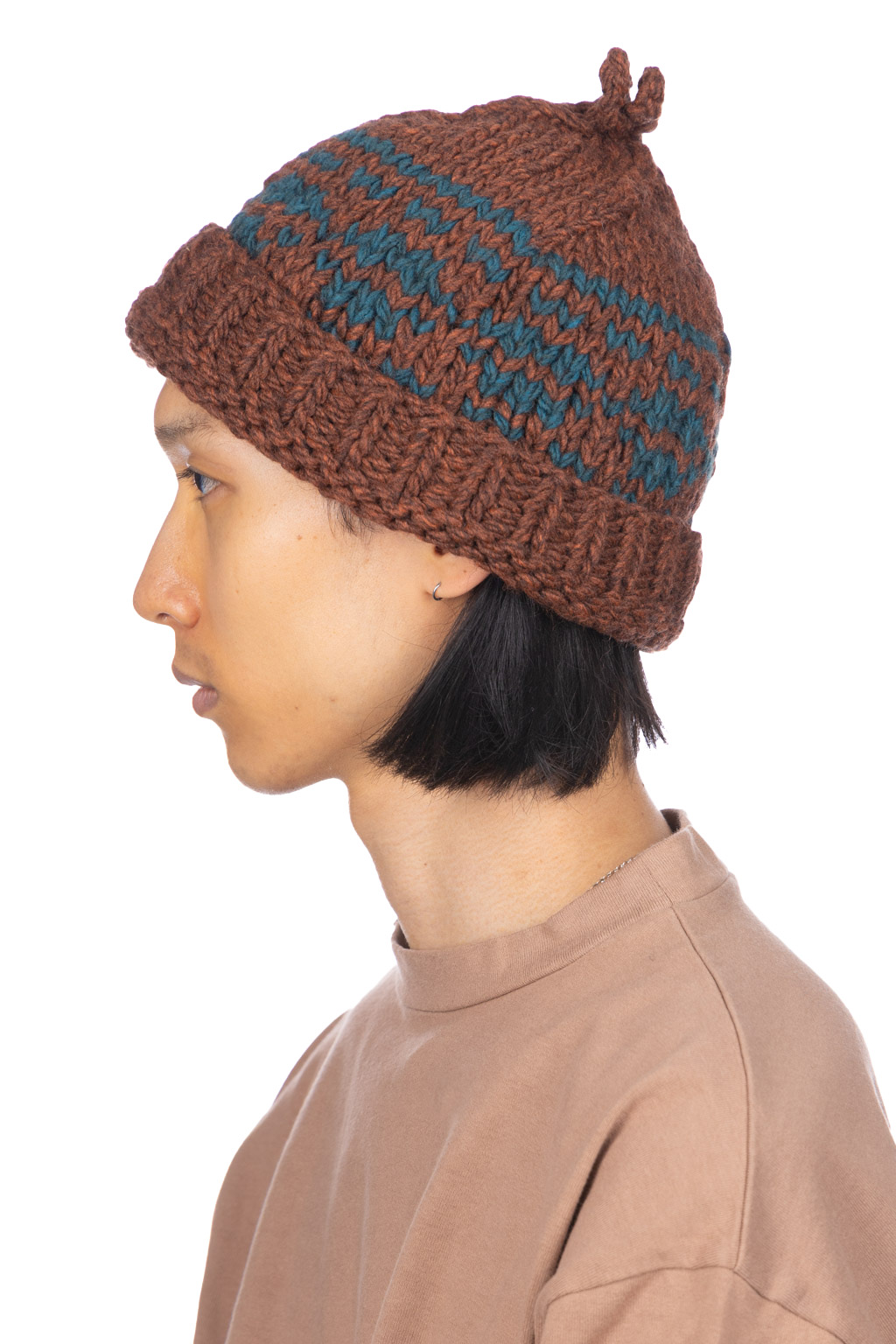 Decho HAND KNIT CAP in 3 Color Choices