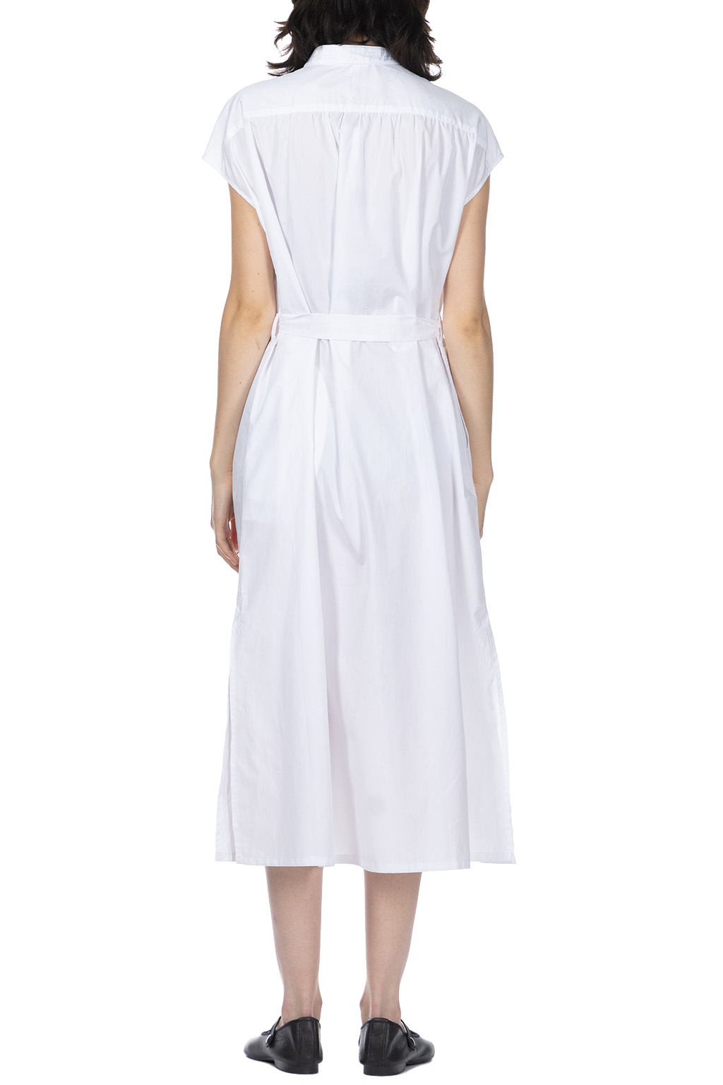 Engineered Garments - Banded Collar Dress - White 100s 2Ply Broadcloth