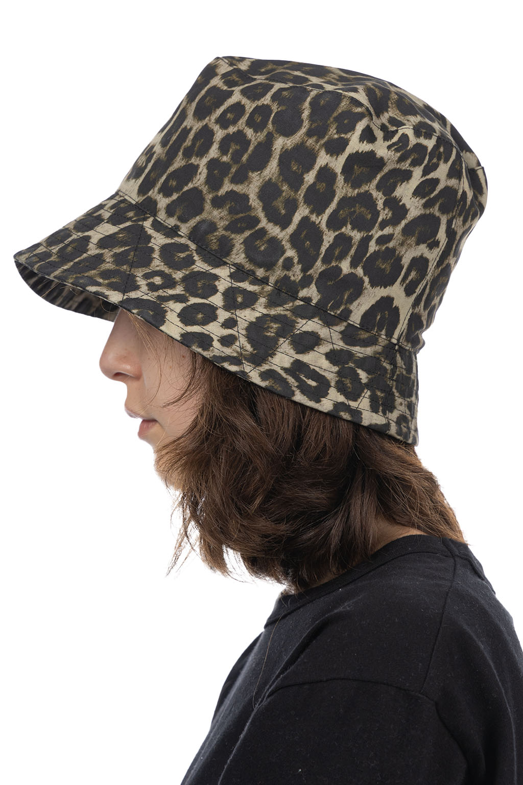 Engineered Garments - Bucket Hat - Brown Nyco Leopard Print