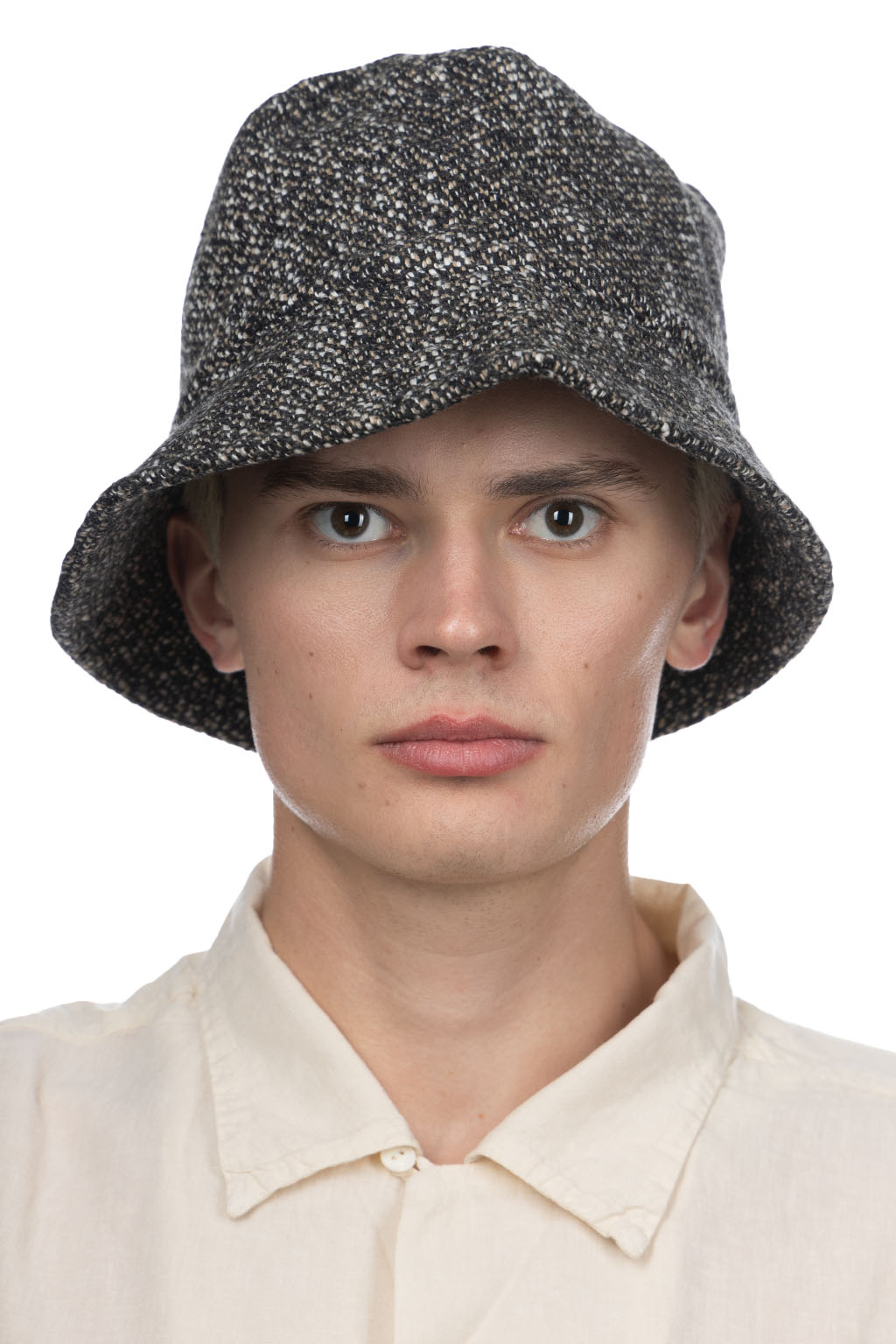 Engineered Garments - Bucket Hat - Brown/Black Wool Homespun