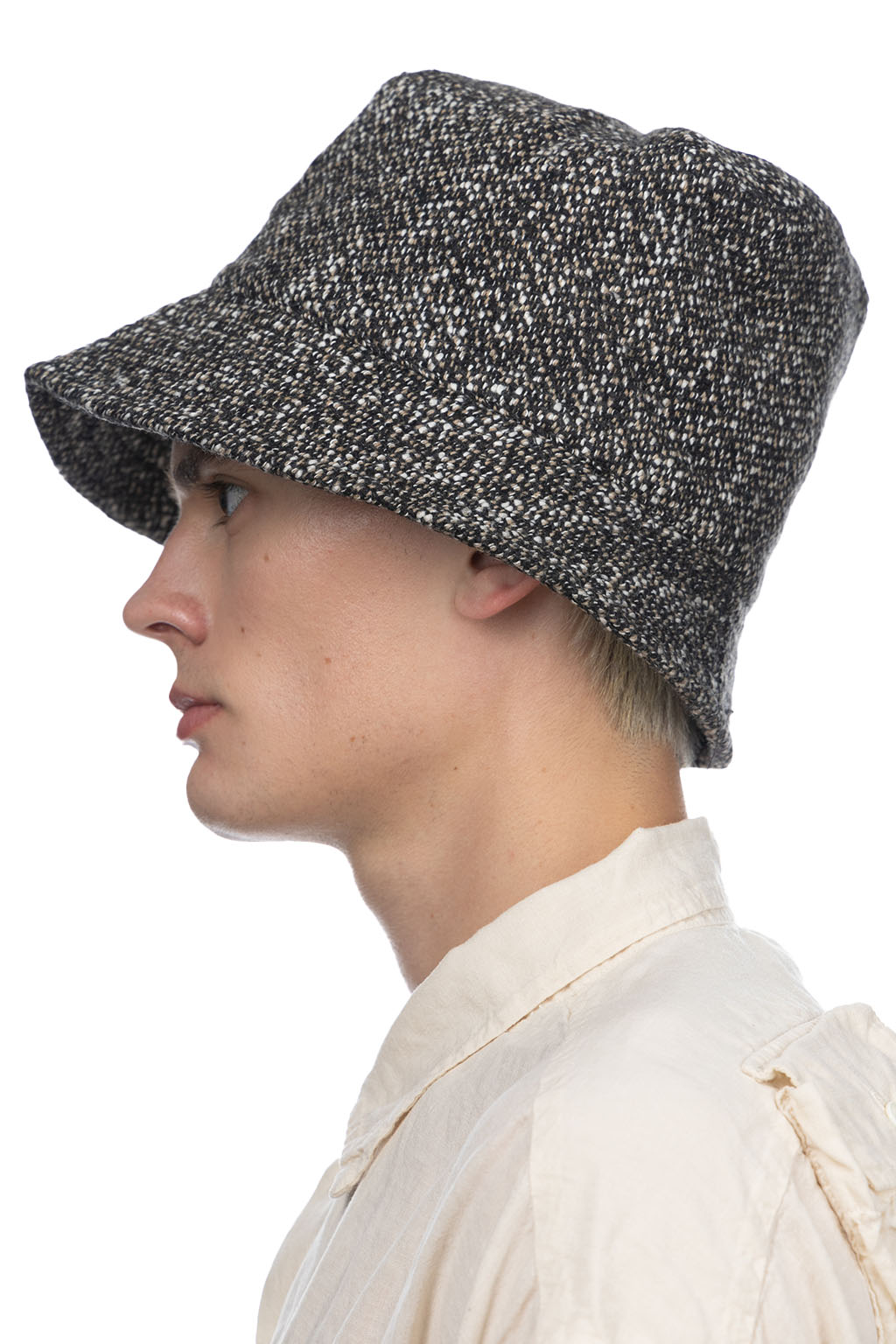 Engineered Garments - Bucket Hat - Brown/Black Wool Homespun