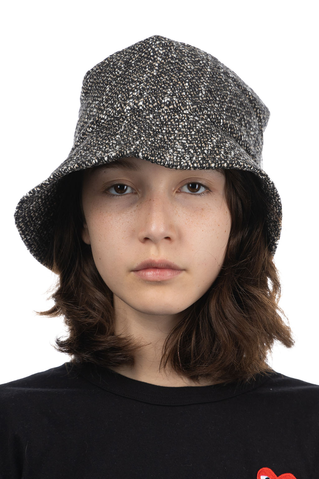 Engineered Garments - Bucket Hat - Brown/Black Wool Homespun