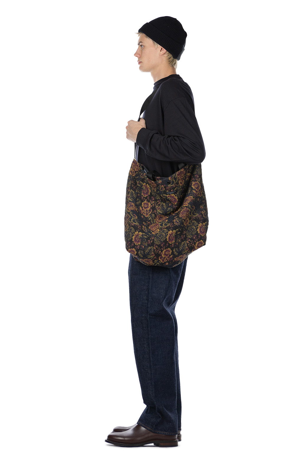 Engineered Garments - Carry All Tote - Black x Gold CP Floral Jacquard