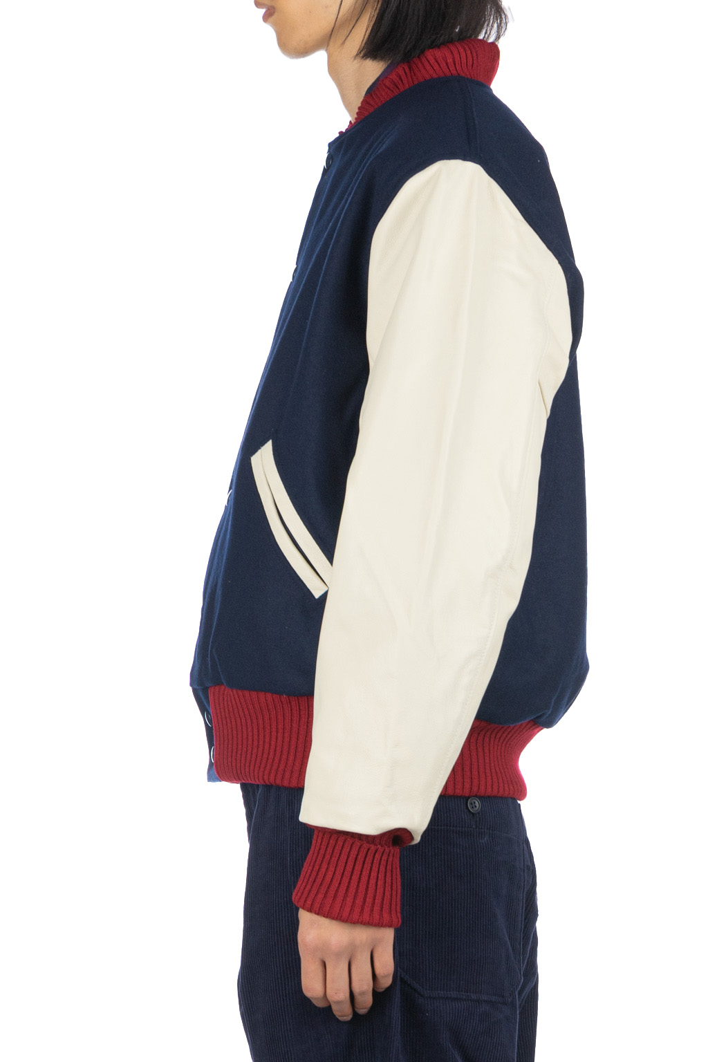 Engineered Garments | EG x Albion Varsity Jacket - Navy Wool 