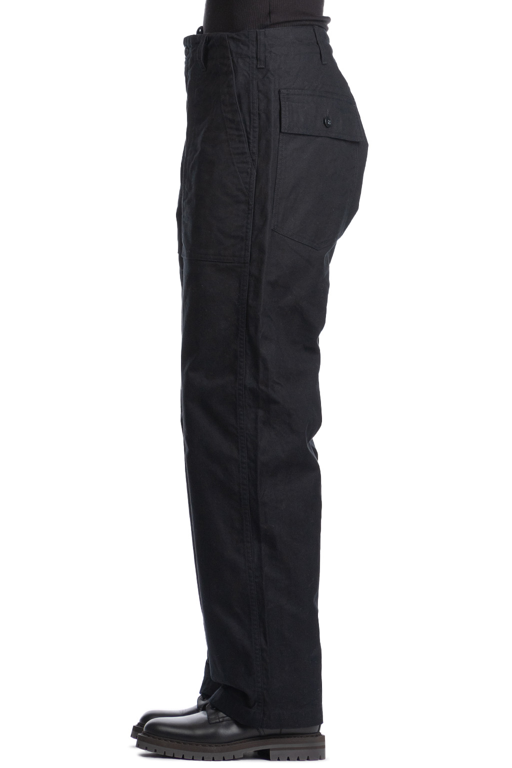 Engineered Garments - Fatugue Pant-Black Cotton Brushed HB