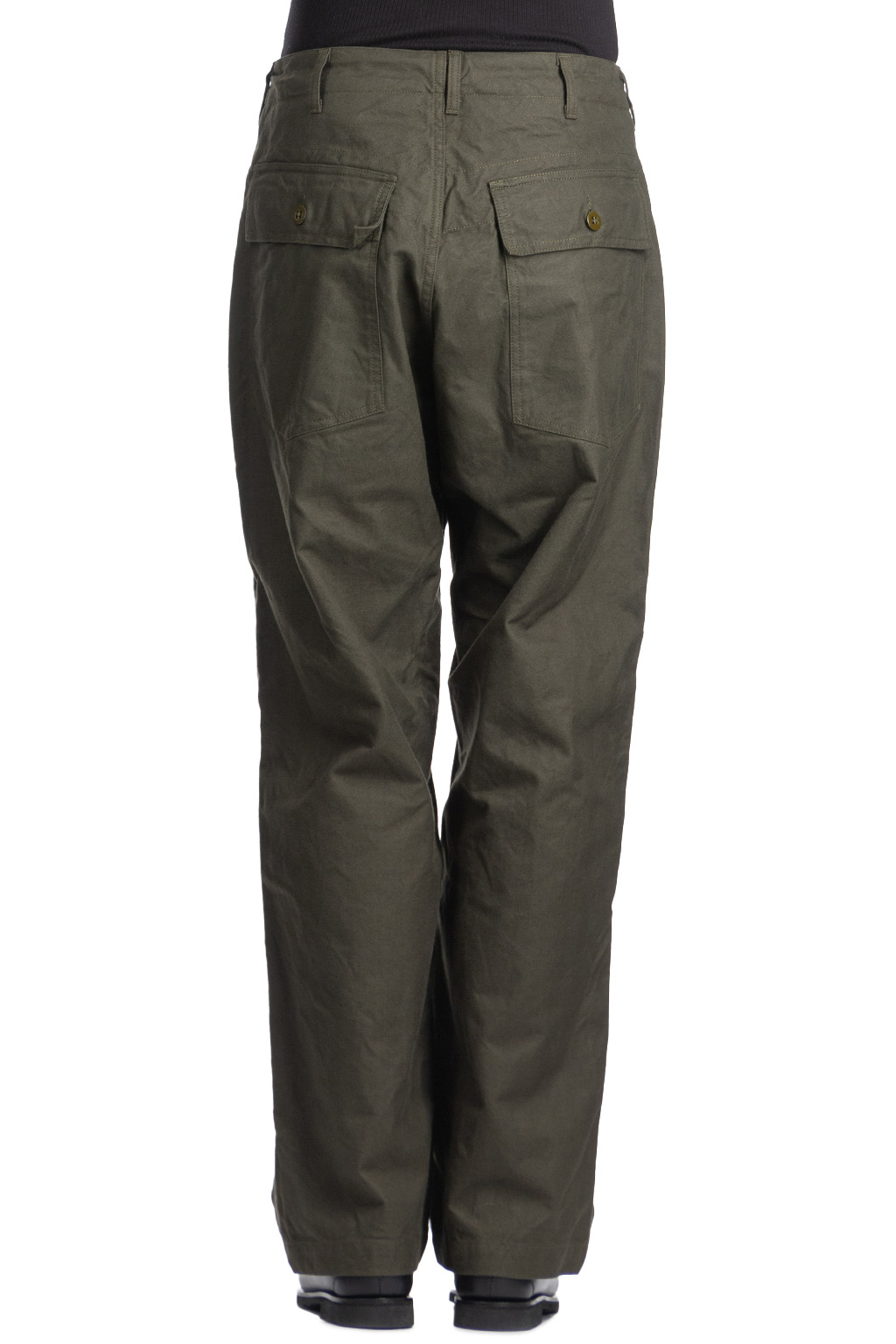 Engineered Garments - Fatugue Pant-Olive Cotton Brushed HB