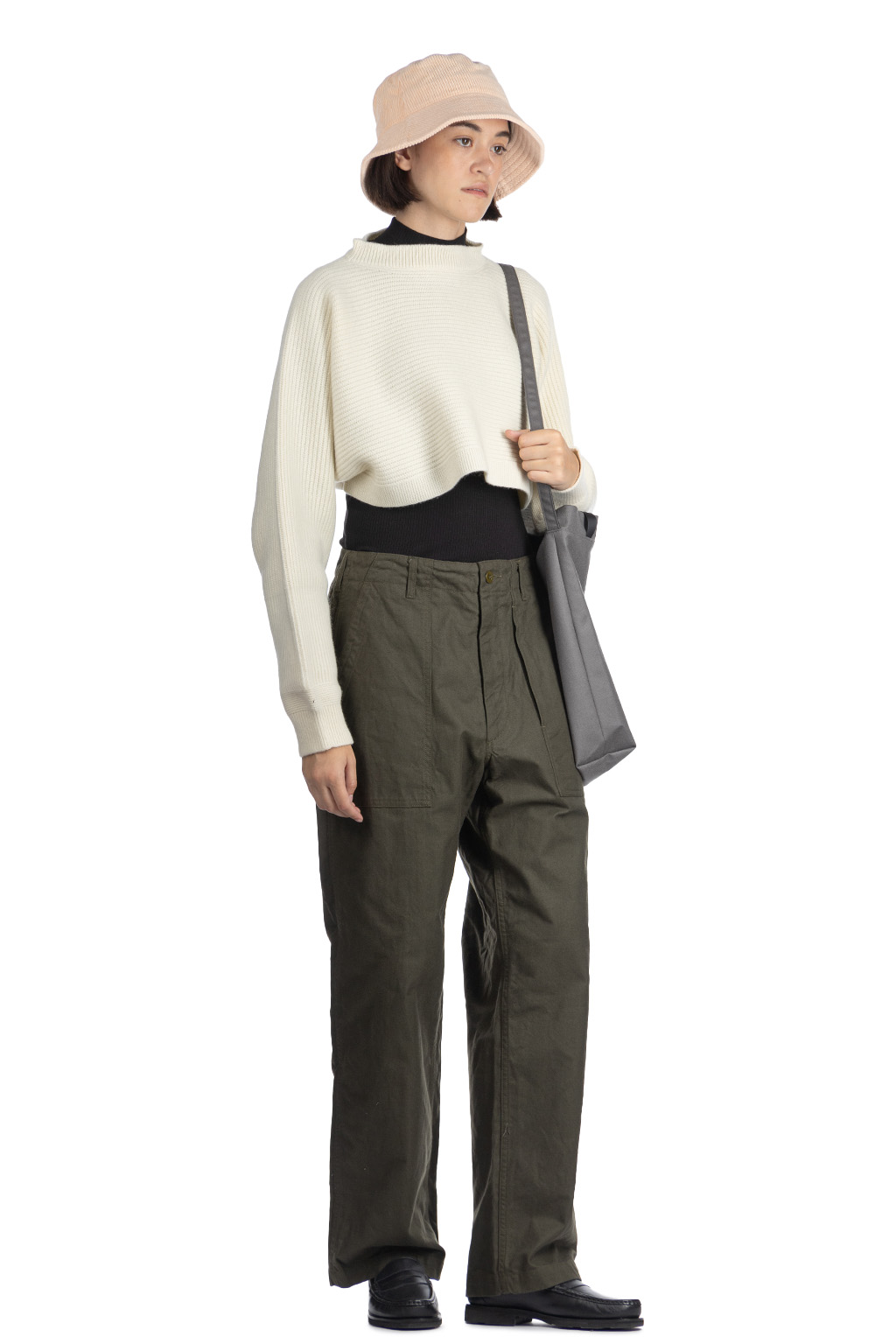 Engineered Garments - Fatugue Pant-Olive Cotton Brushed HB