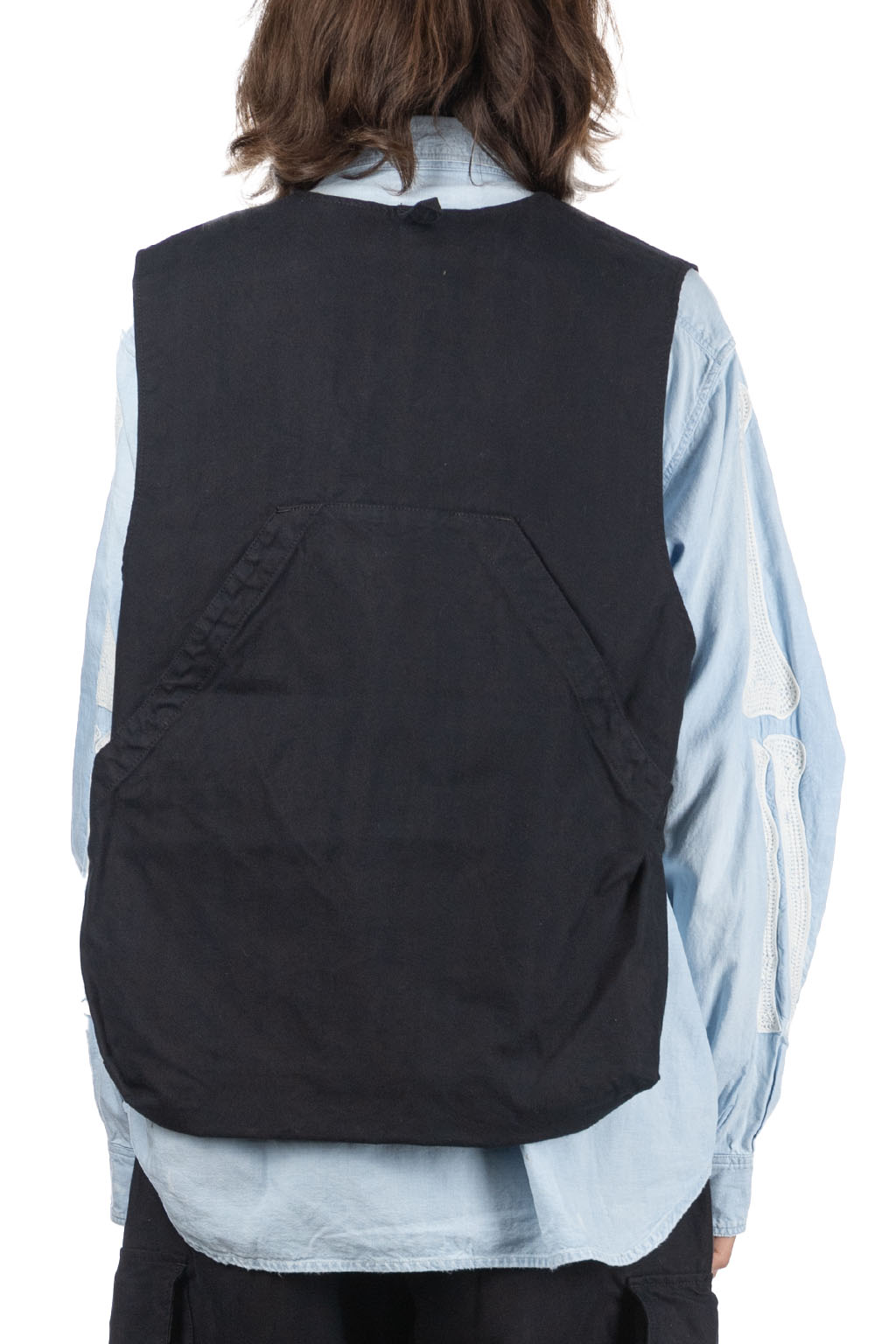 Engineered Garments - Fowl Vest - Black Cotton Brushed HB