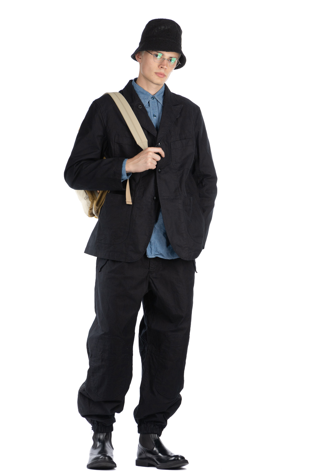 Engineered Garments - IAC Pant-Black Cotton Brushed HB