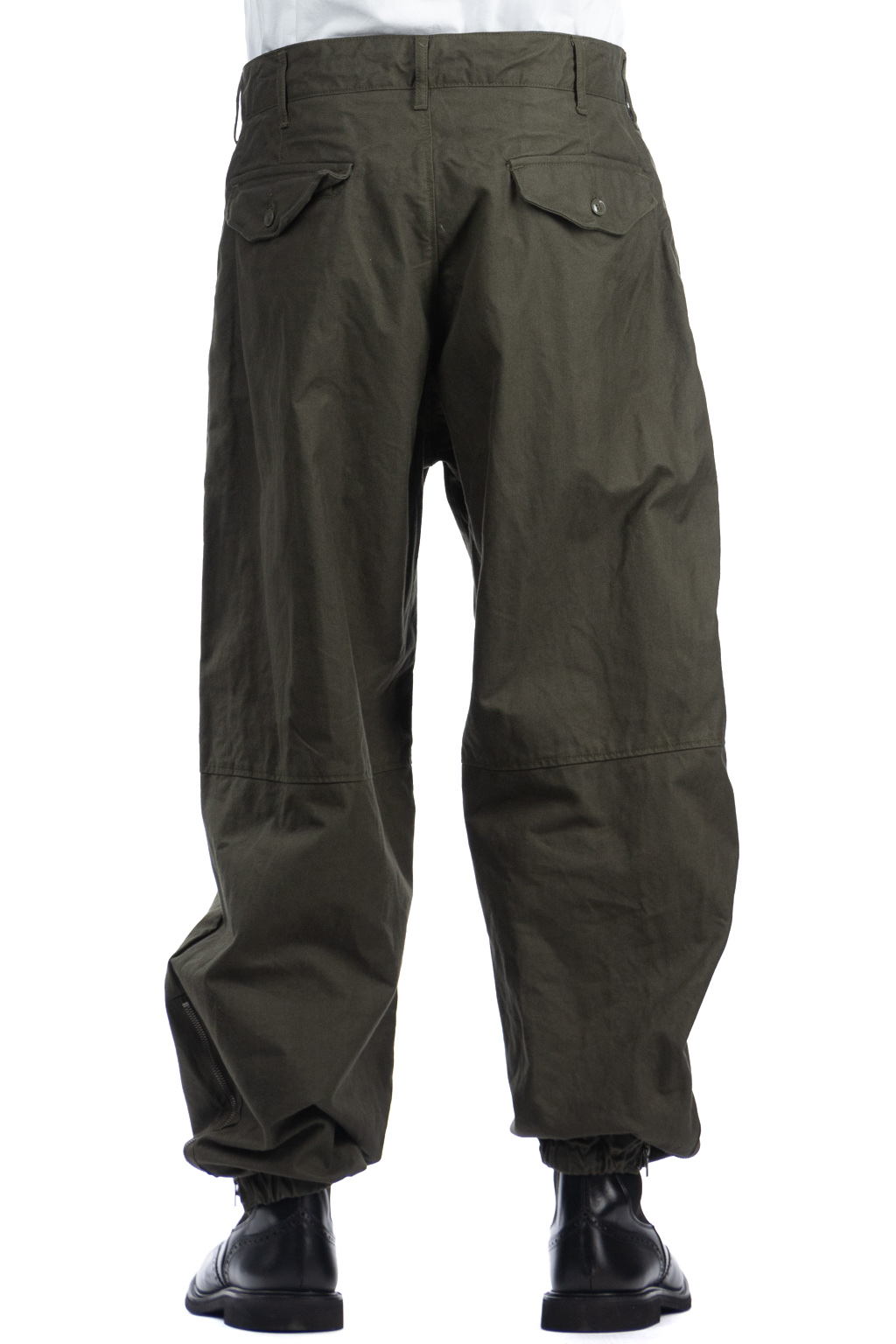 Engineered Garments - IAC Pant-Olive Cotton Brushed HB