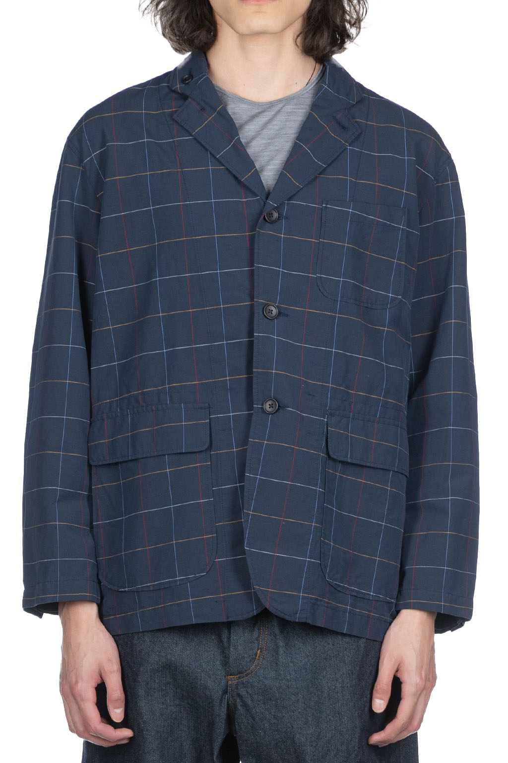 Engineered Garments - Loiter Jacket - Navy CL Windowpane