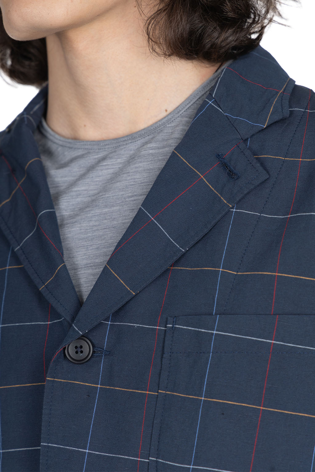 Engineered Garments - Loiter Jacket - Navy CL Windowpane