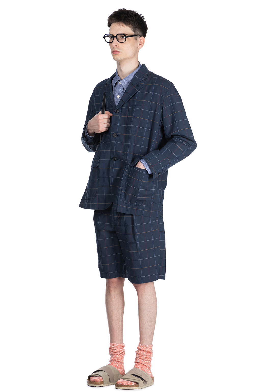 Engineered Garments - Loiter Jacket - Navy CL Windowpane