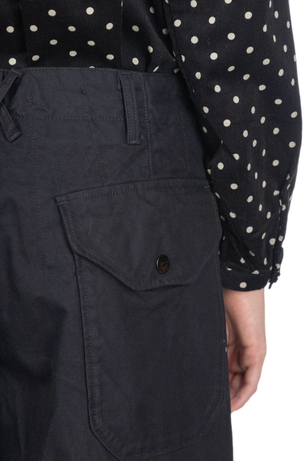 Engineered Garments - Over Pant - Black Cotton Brushed HB