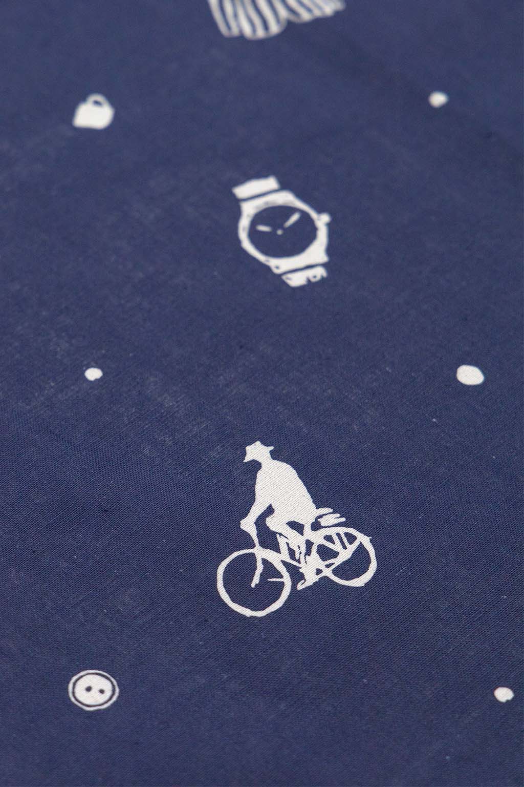 Engineered Garments - Printed Bandana - Navy Novelty