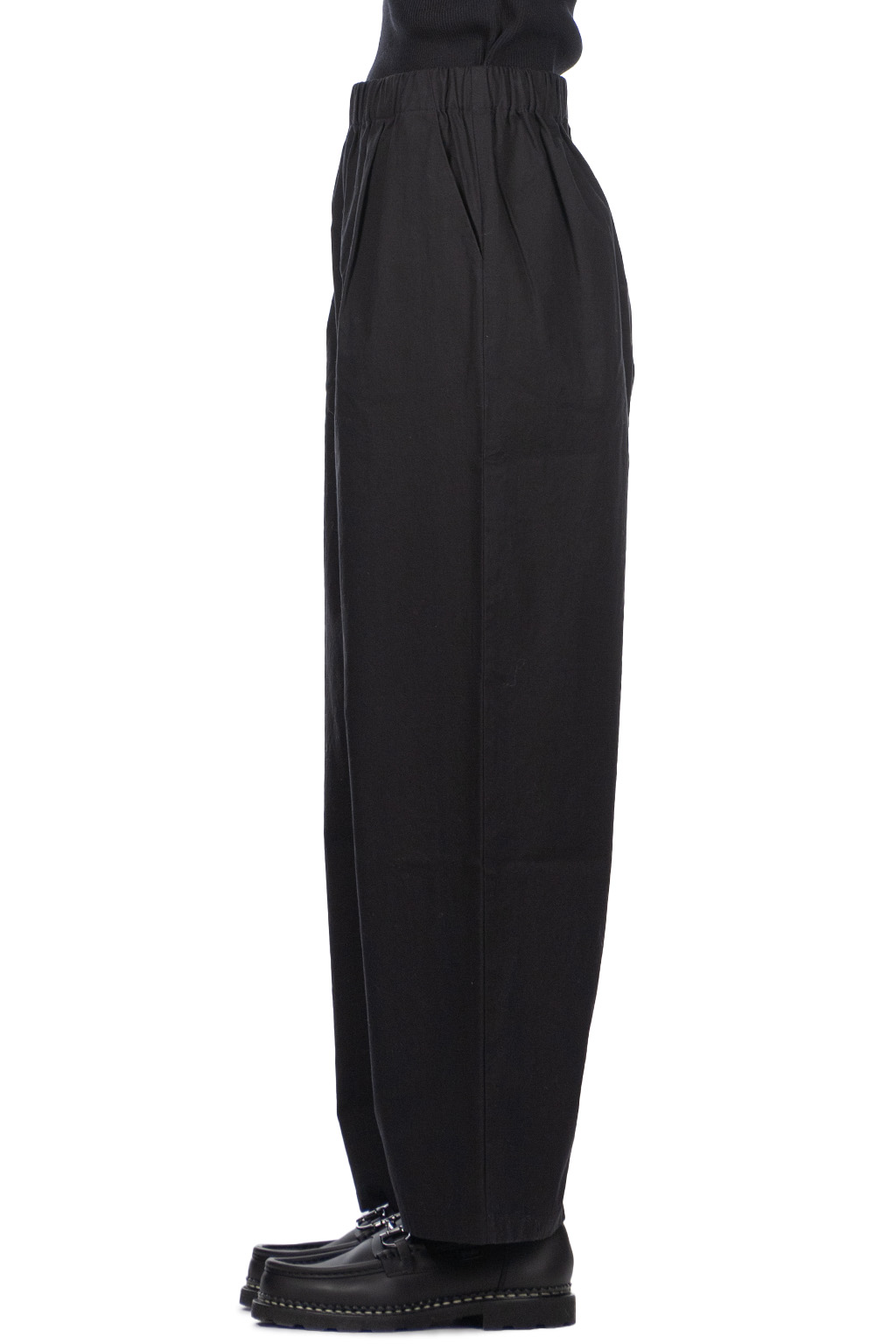 Evam Eva - Cotton Wide Pants-Black