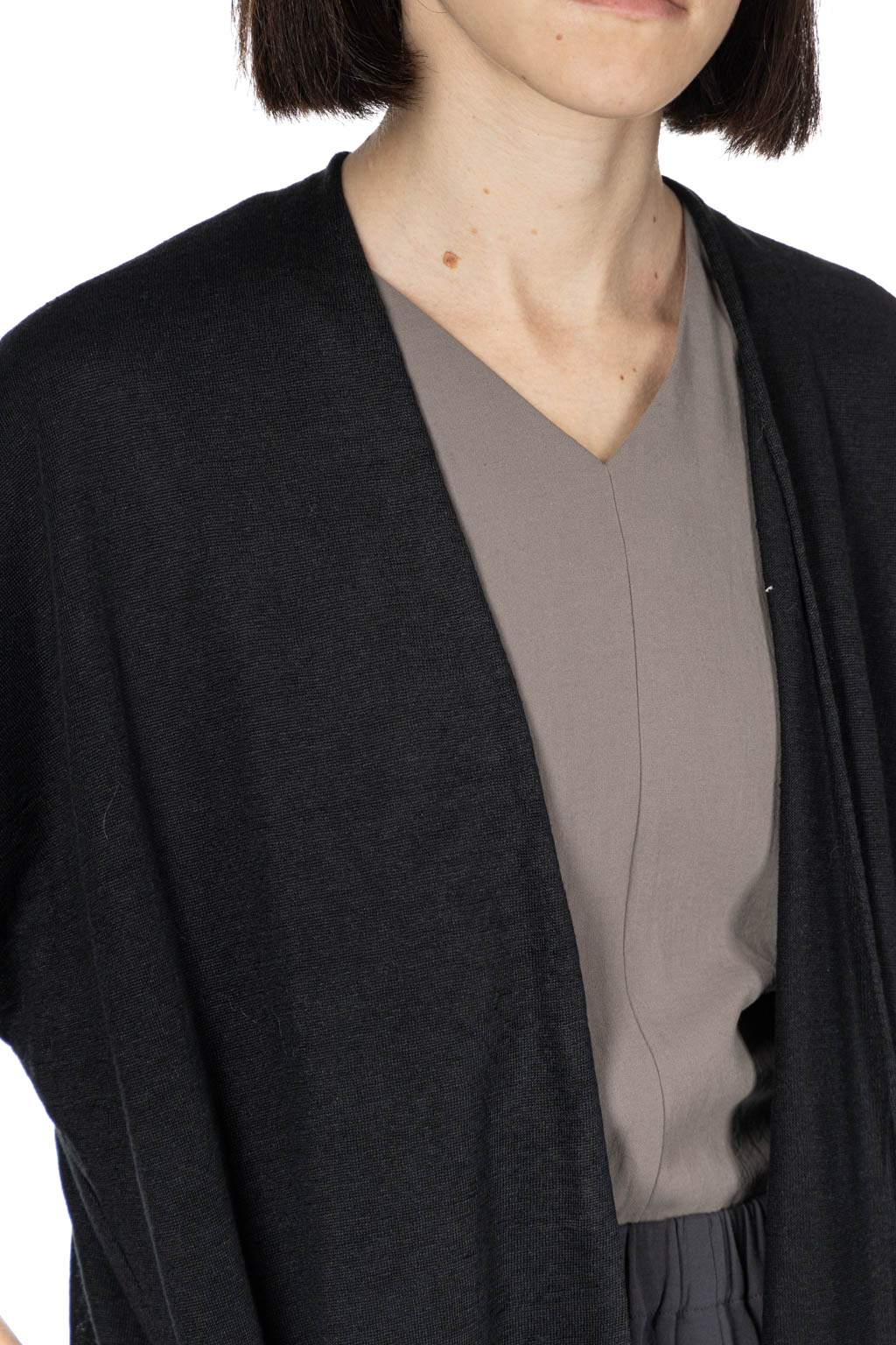 Evam Eva - Linen Robe Vest - Black