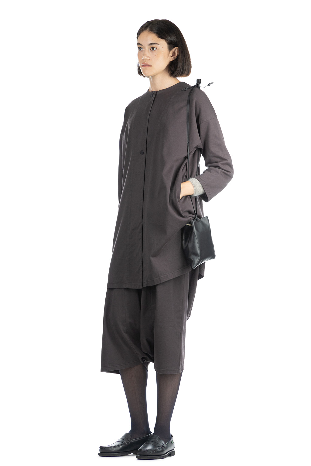 Evam Eva - Sweat Robe-Stone Gray