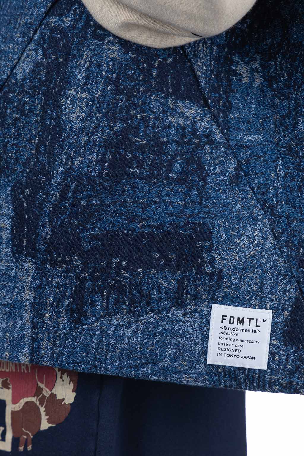 FDMTL - Jacquard BORO AZUMA Bag - Indigo