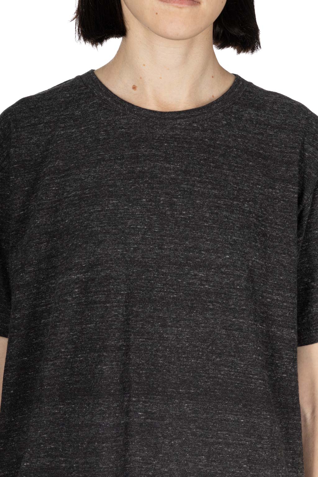 Filmelange - Organic Cotton Short Sleeve T-Shirt - Black Melange