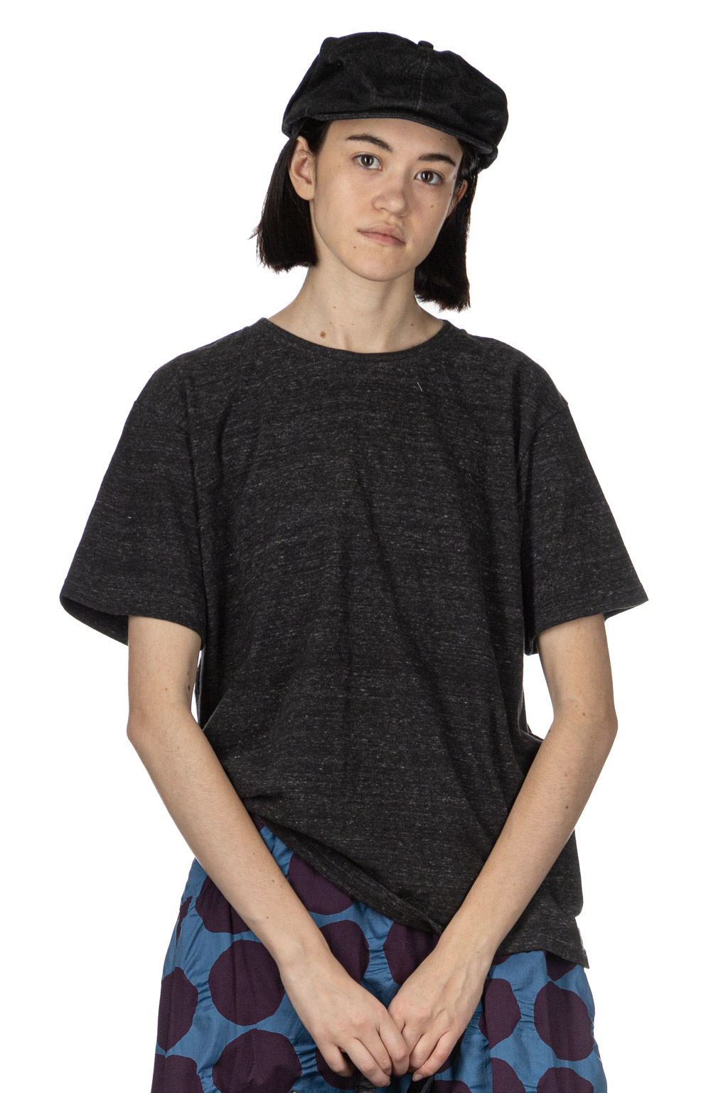 Filmelange - Organic Cotton Short Sleeve T-Shirt - Black Melange