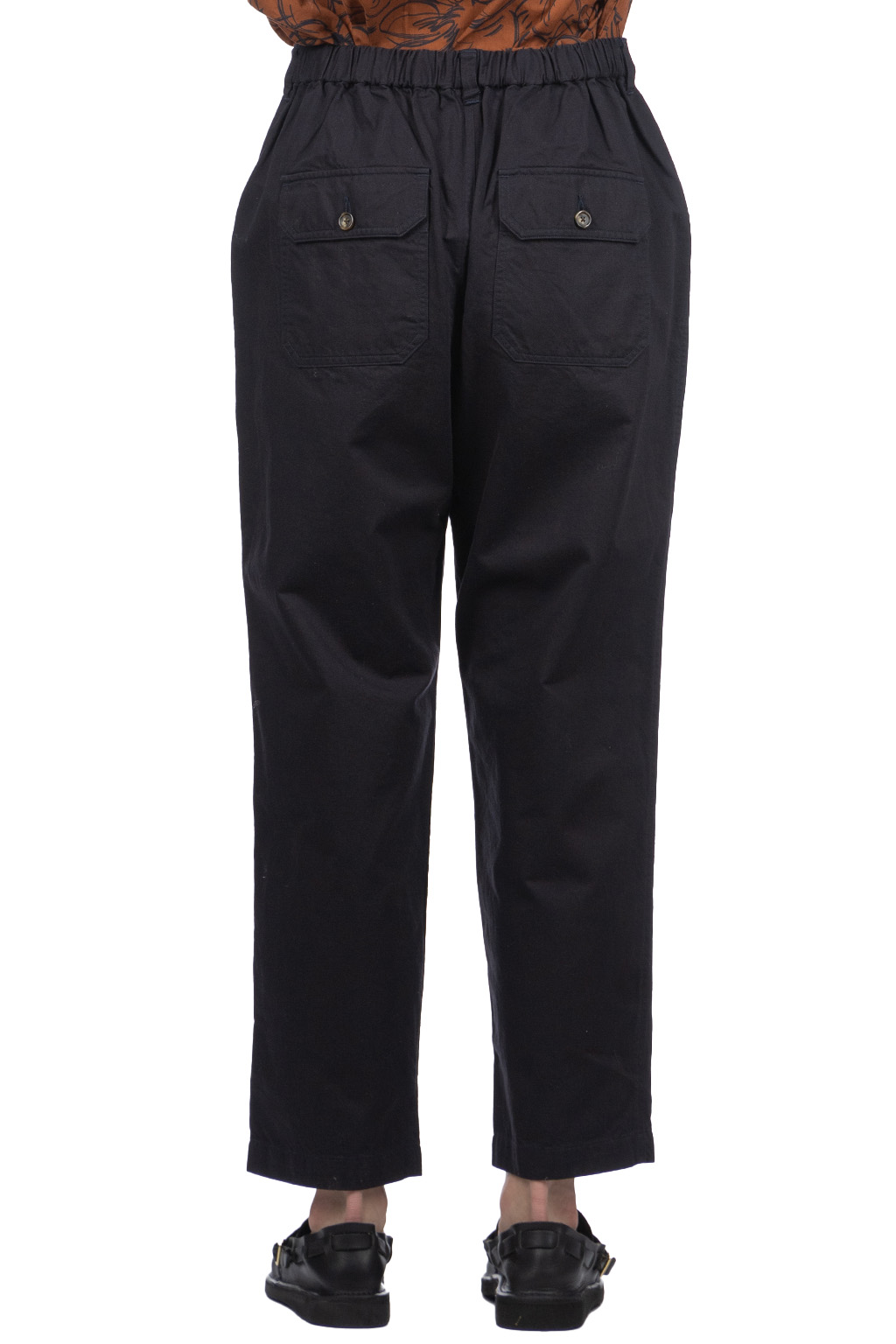 Ichi - Baker Tuck Pants - Navy