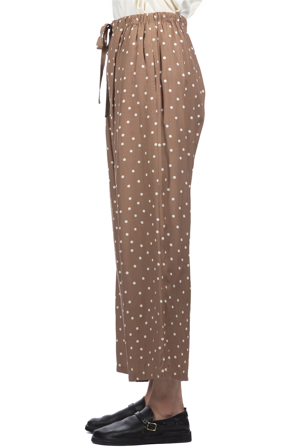 Ichi - Dot Relax Pants - Mocha