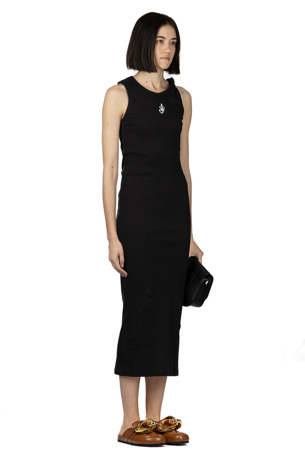 JW Anderson - Anchor Embroidery Twisted Strap Dress