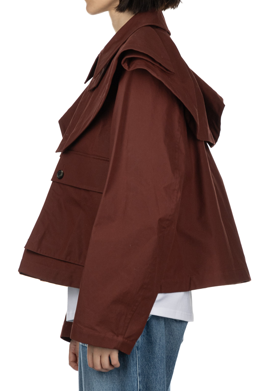 JW Anderson - Oversized Collar Cropped Trench Jacket