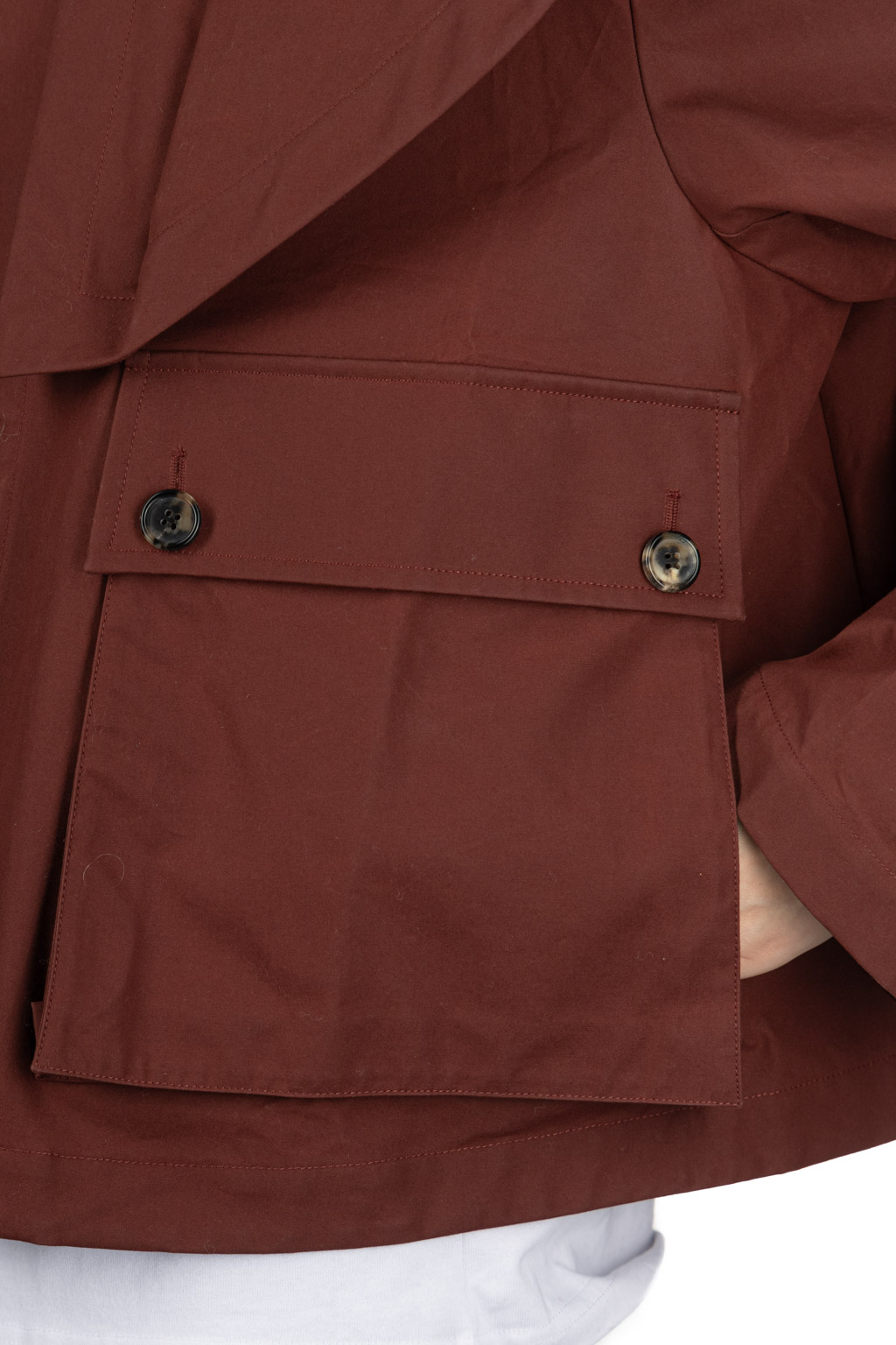 JW Anderson - Oversized Collar Cropped Trench Jacket