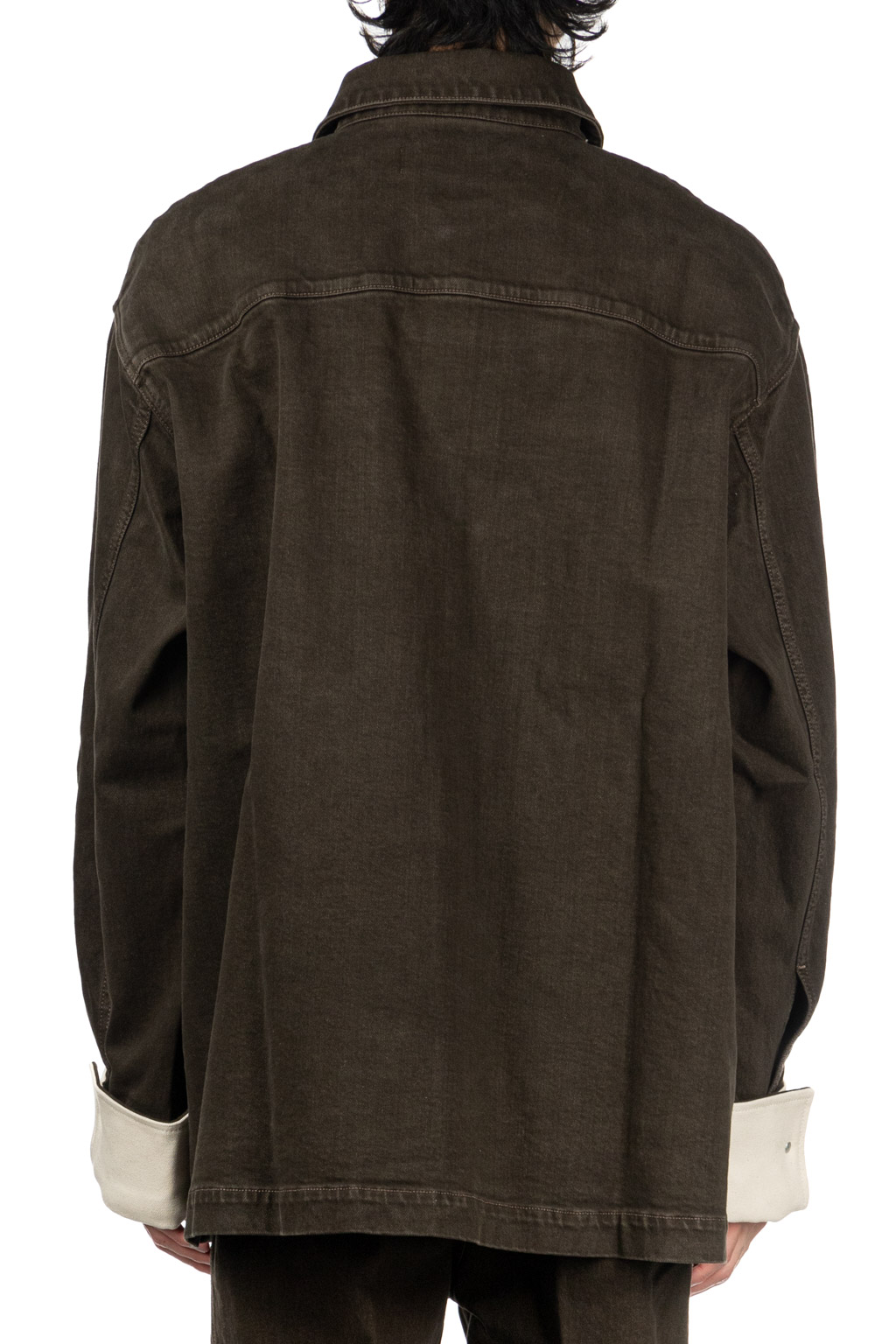 JW Anderson - Oversized Contrast Cuff Shirt - Smoke