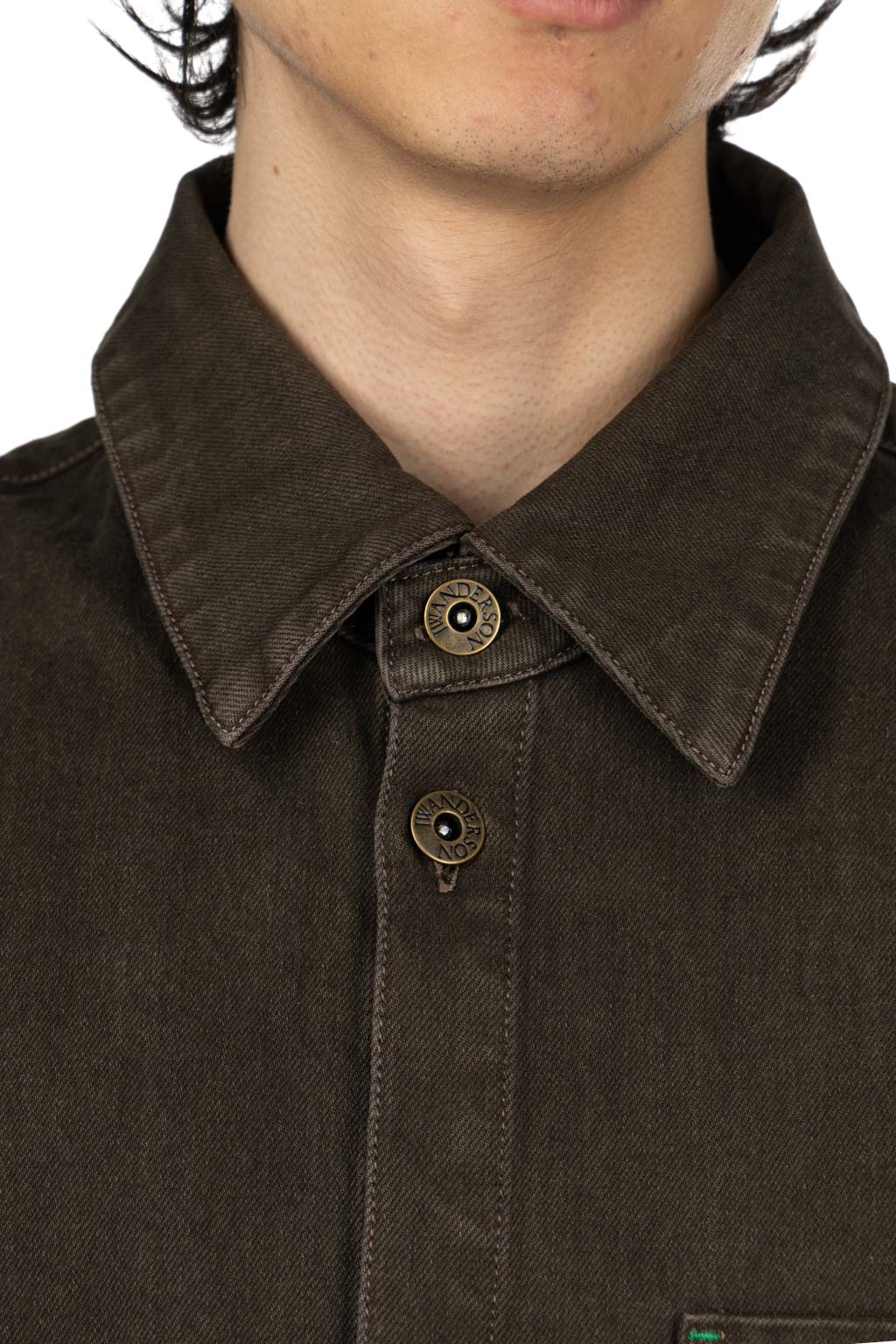 JW Anderson - Oversized Contrast Cuff Shirt - Smoke