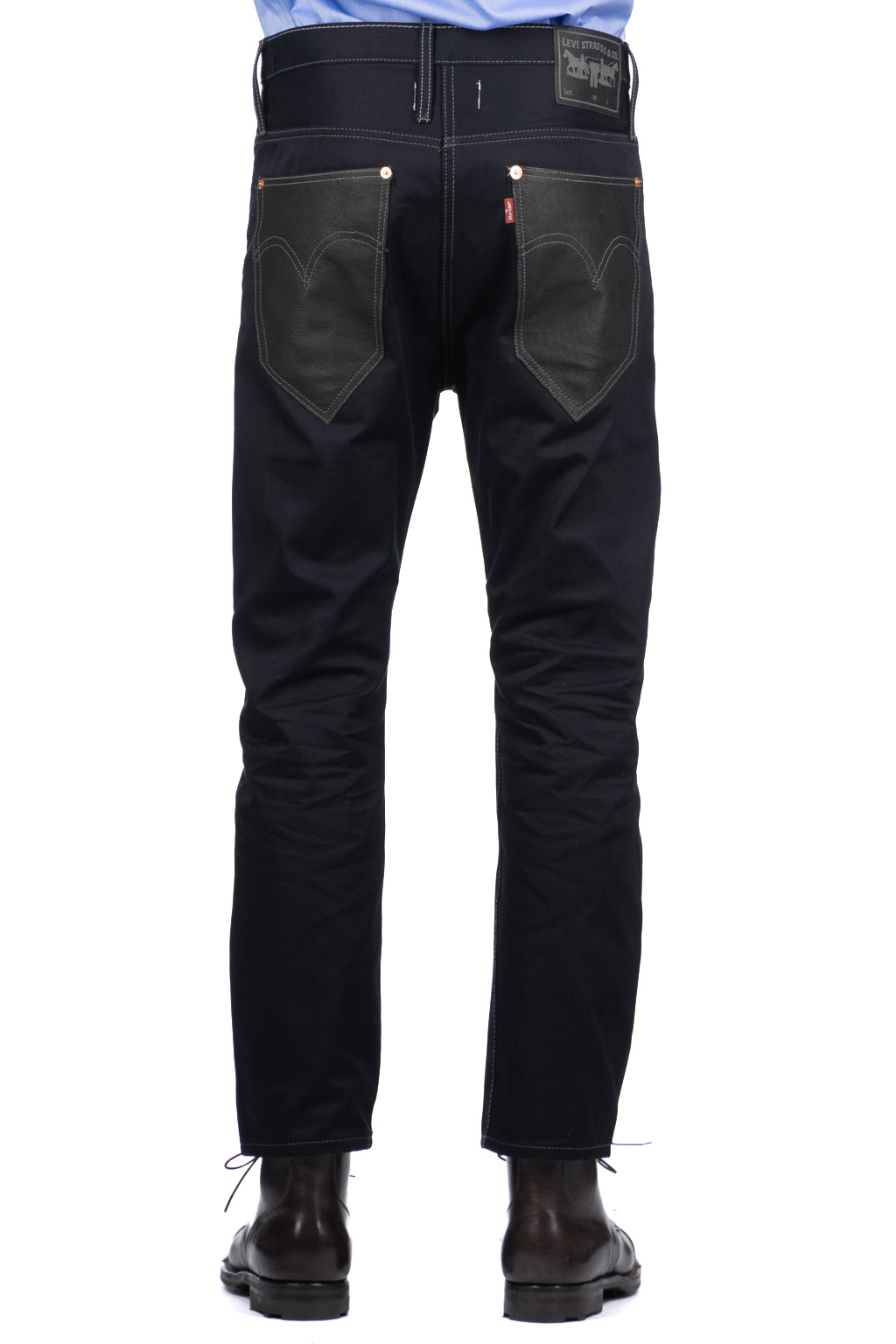 Junya Watanabe MAN - Cotton x Leather Pants - Black