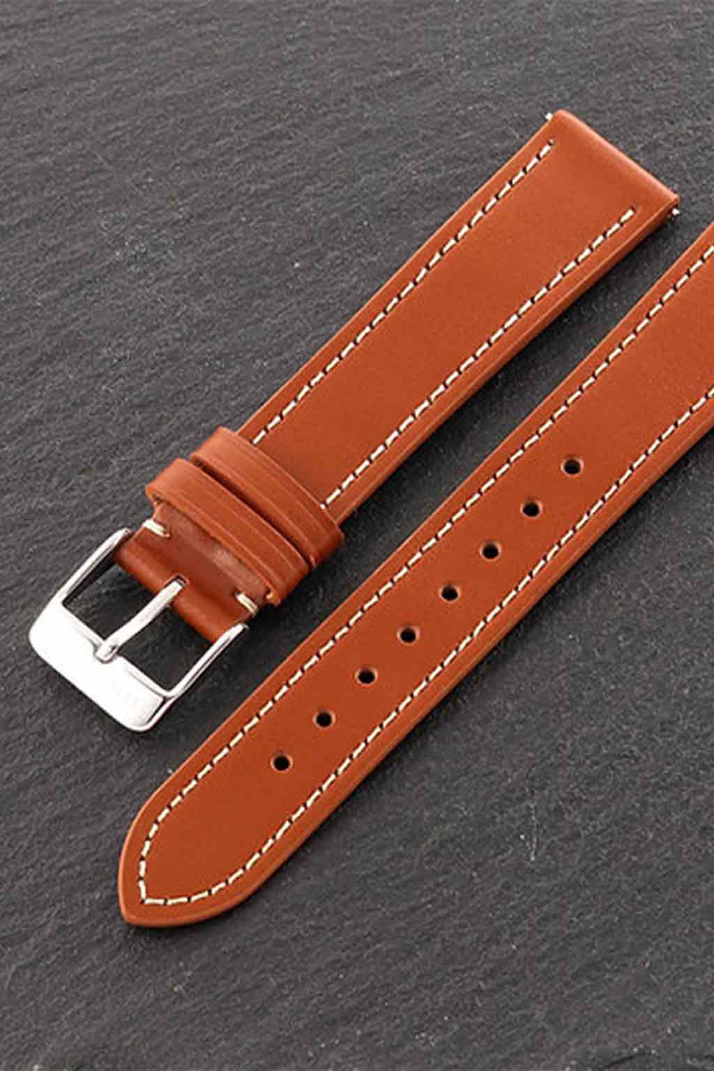 Kuoe Watch - Italian Cordovan Leather | Whiskey Silver 18mm