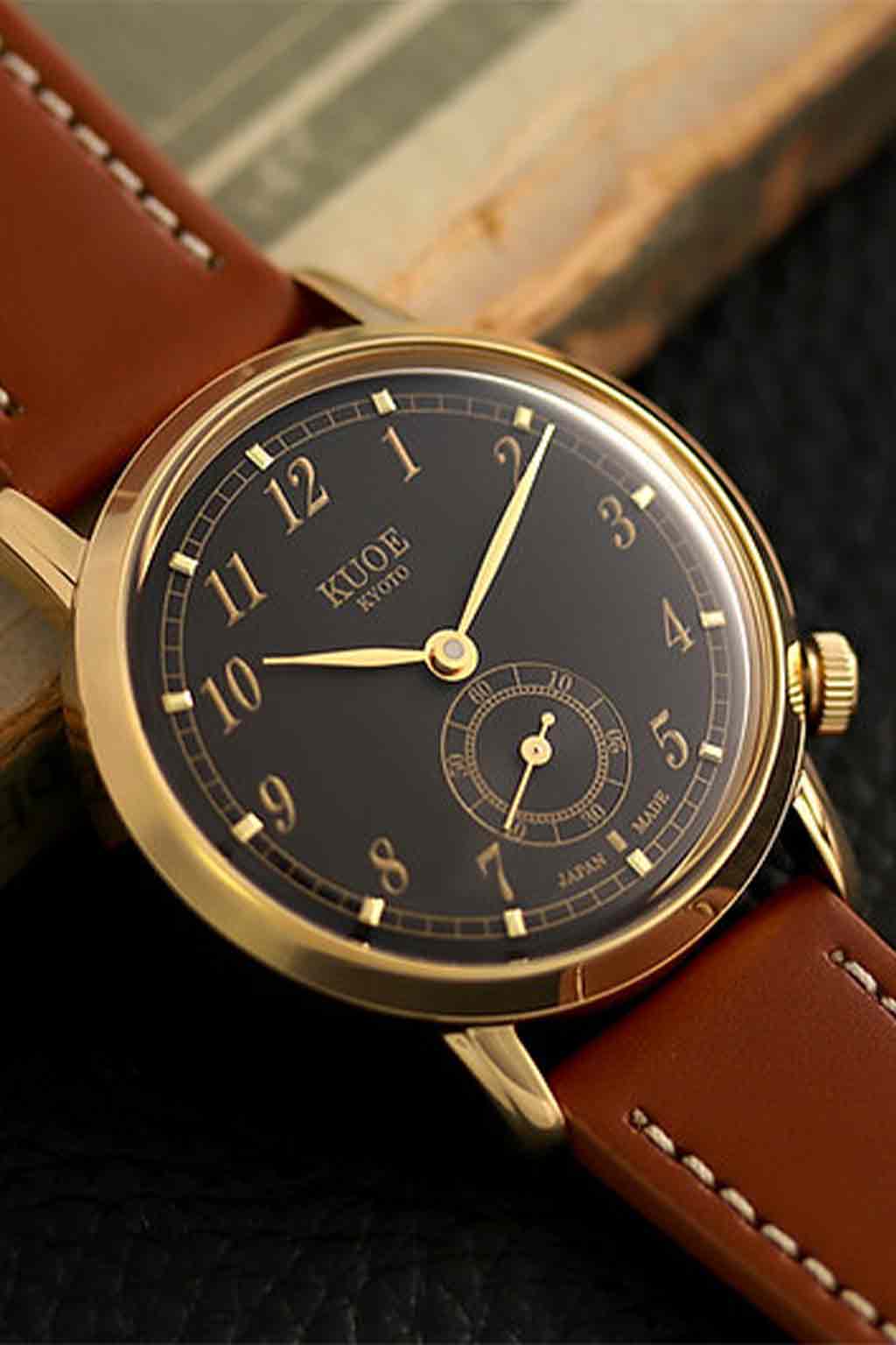 Kuoe Watch - Italian Cordovan Leather | Whiskey Silver 18mm