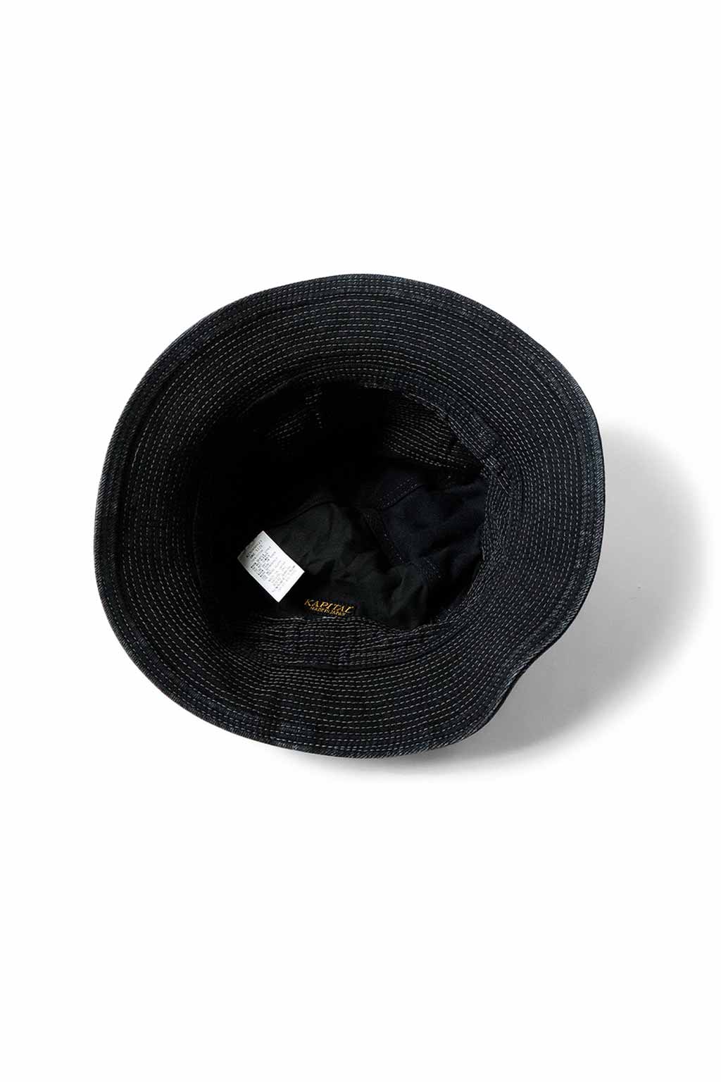 Kapital - 11.5oz BLK x BLK Denim THE OLD MAN AND THE SEA Hat