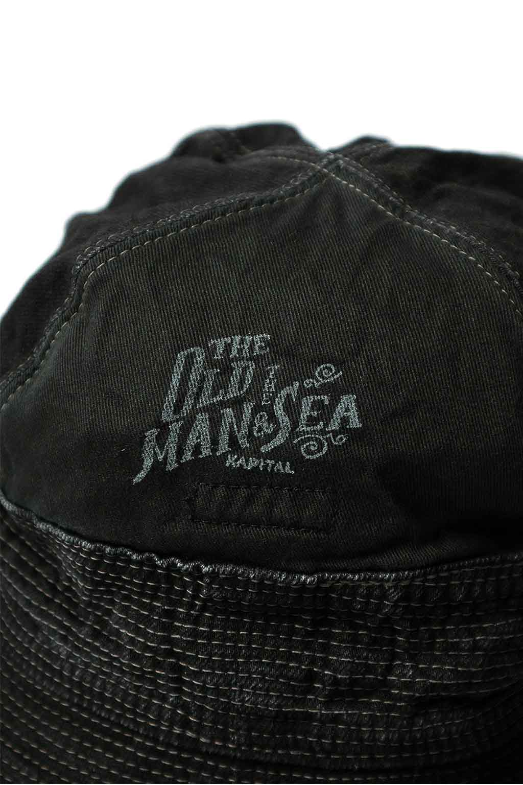 Kapital - 11.5oz BLK x BLK Denim THE OLD MAN AND THE SEA Hat