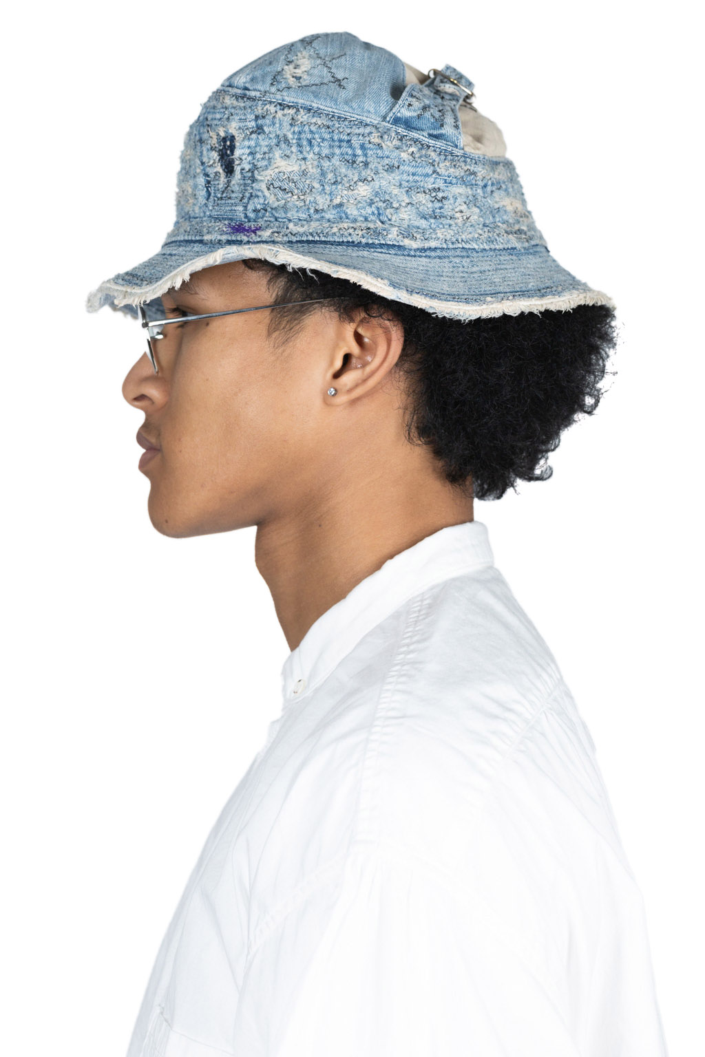 Kapital 11.5oz Denim The Old Man And The Sea Hat (CRASH Remake) - Indigo