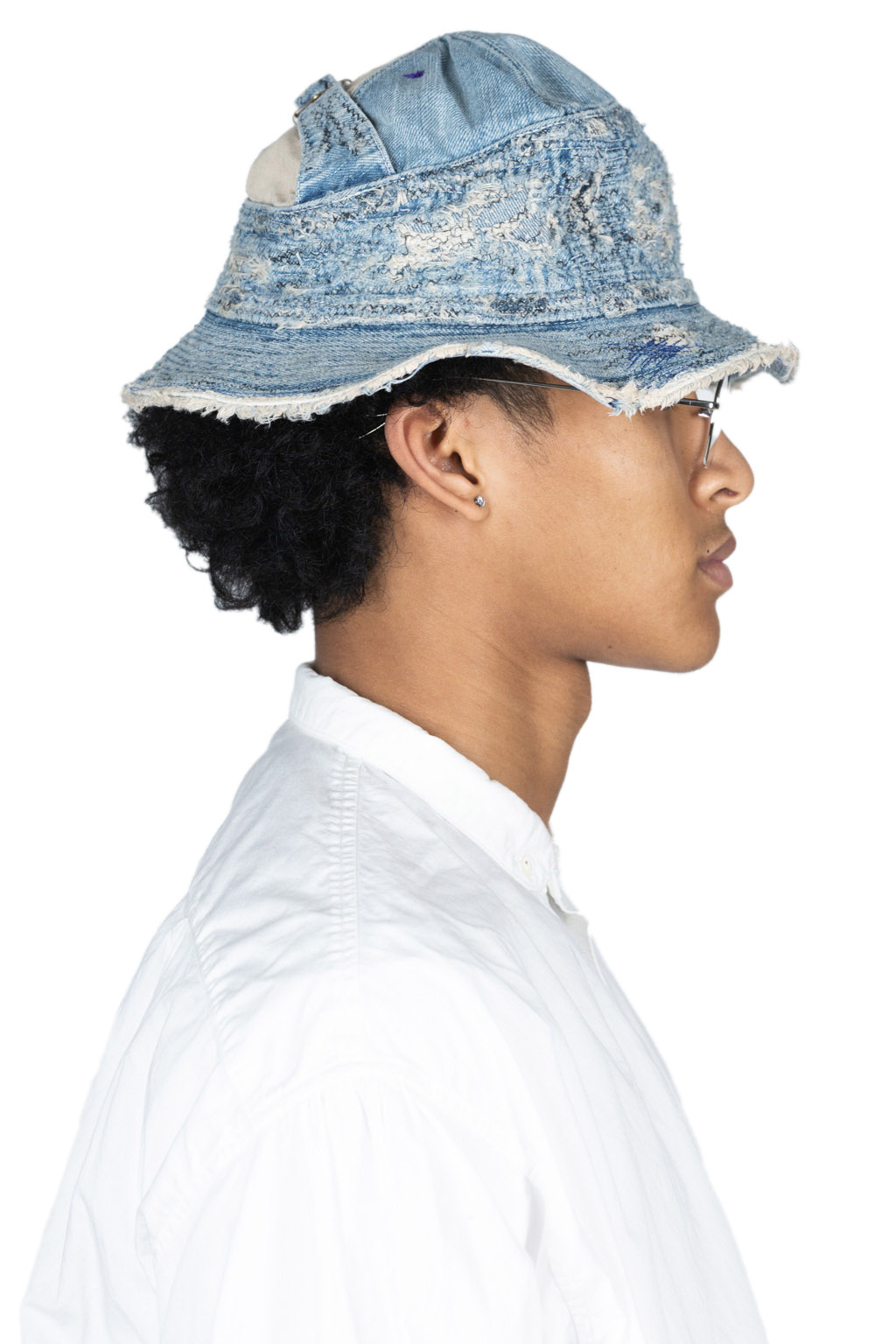 Kapital 11.5oz Denim The Old Man And The Sea Hat (CRASH Remake) - Indigo