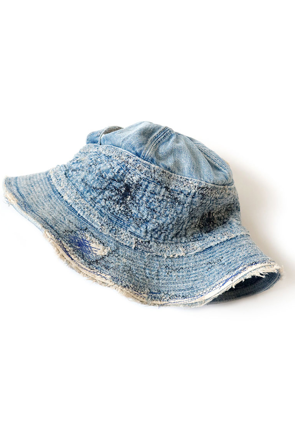 Kapital 11.5oz Denim The Old Man And The Sea Hat (CRASH Remake) - Indigo